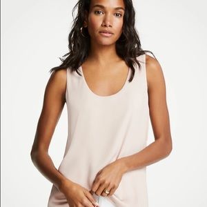 Ann Taylor mixed jersey tank top